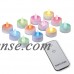 Led Tealight Candles With Remote - Set Of 12, Yellow   